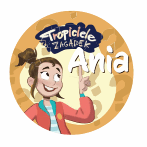 Zestaw naklejek Tropicieli Zagadek - okrągłe