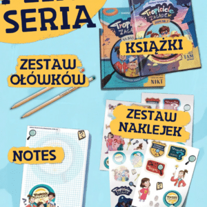 Pakiet Pełna Seria (TOM1 + TOM2 + naklejki + notes + ołówek)