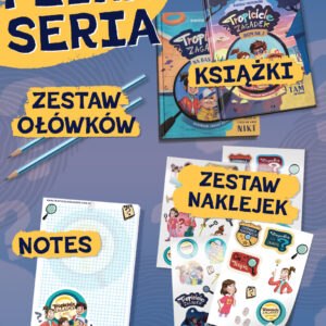 Pakiet Pełna Seria (TOM1 + TOM2 + naklejki + notes + ołówek)